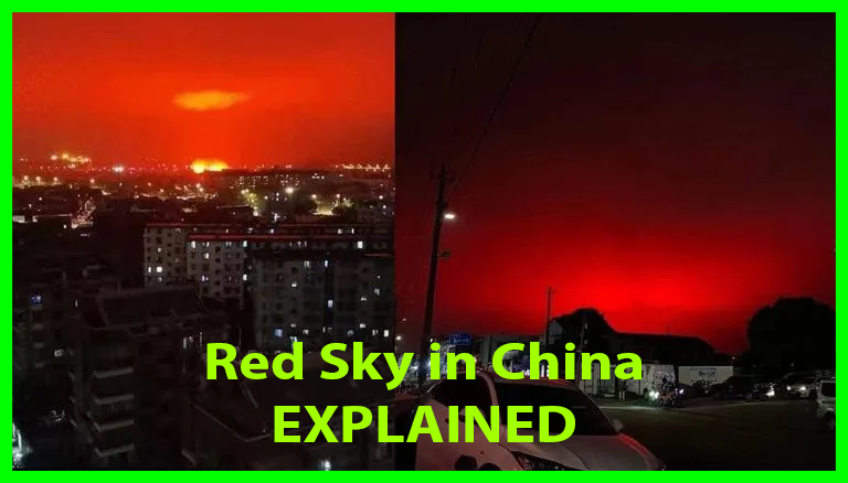 Why did the sky turn red in china